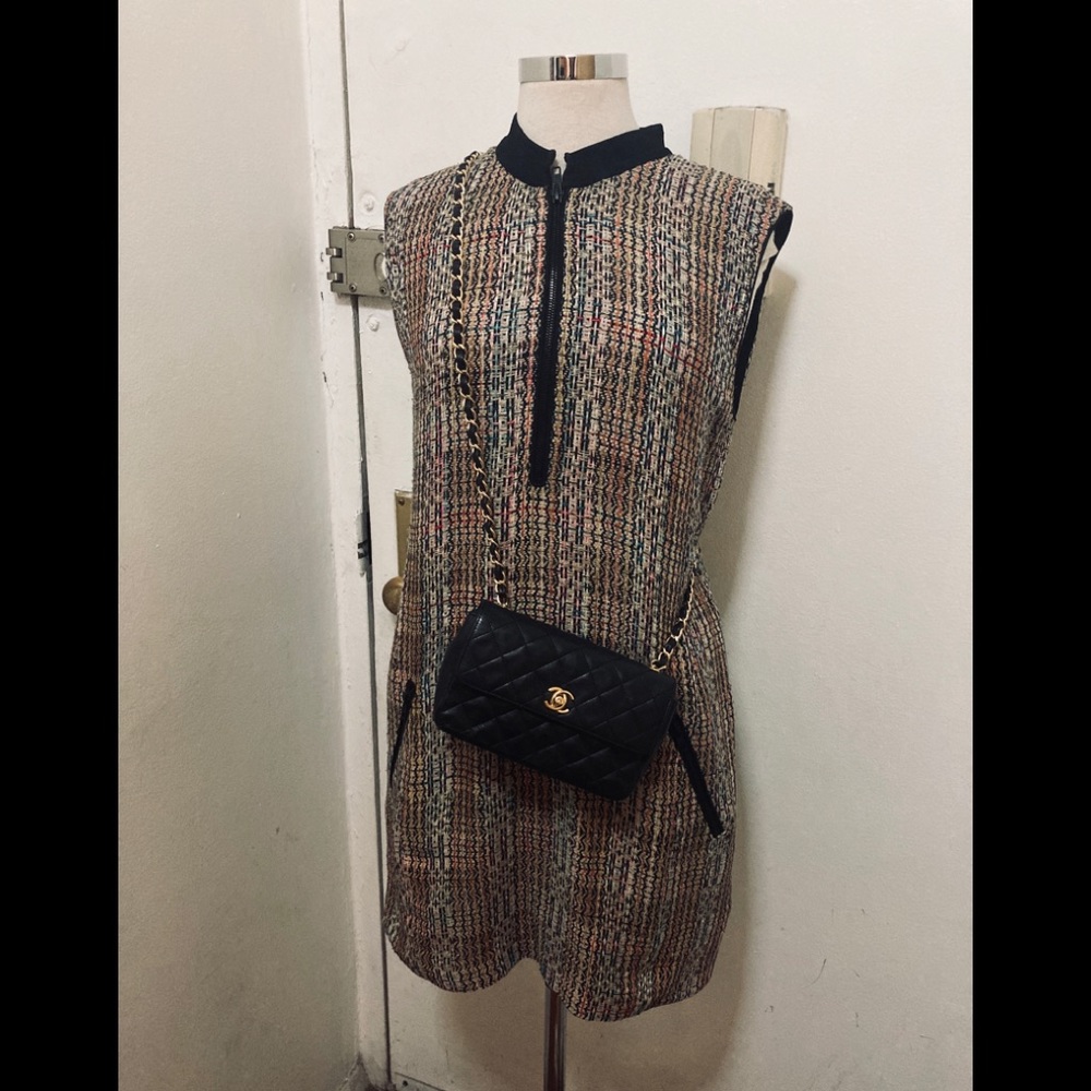 Theory tweed shift dress